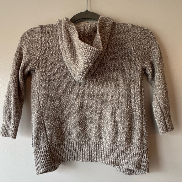 Abercrombie Kids gray Cable Knit Hooded Cardigan 5/6 - Picture 3 of 5